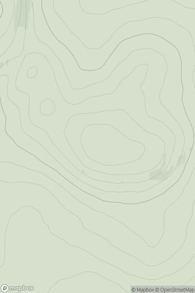 Thumbnail image for Beinn Bhreac [Glen Albyn and the Monadh Liath] [NH757276] showing contour plot for surrounding peak